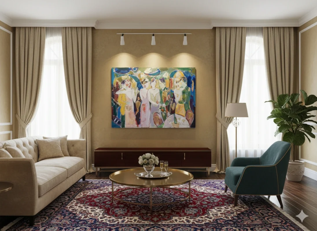 “Carnival” - oil on canvas painting