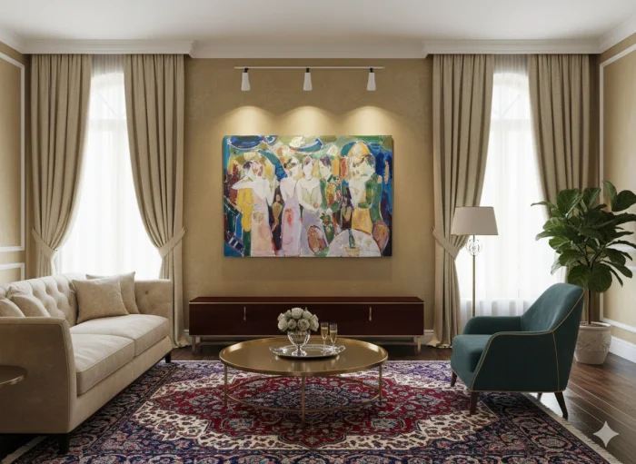 “Carnival” - oil on canvas painting