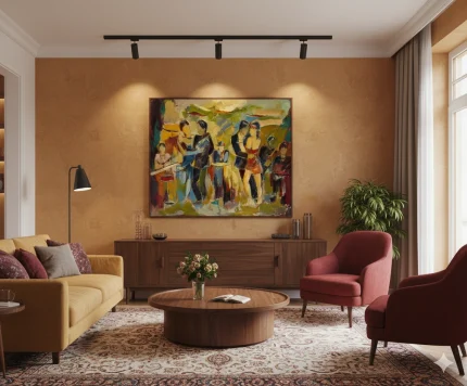 “Dance” - oil on canvas painting