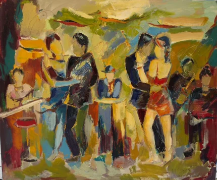 “Dance” - oil on canvas painting