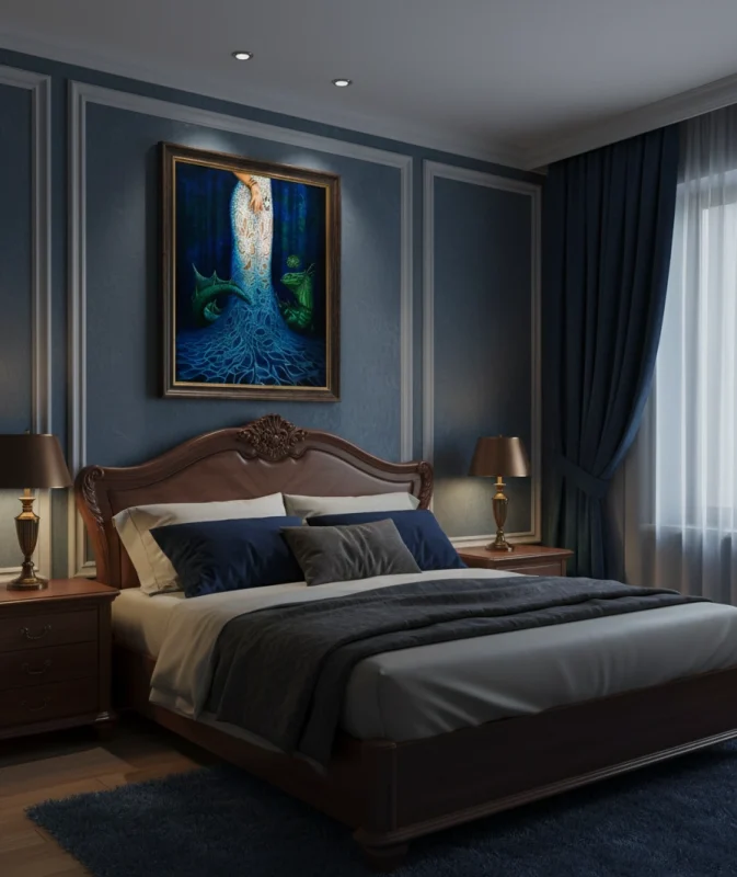 “Keeper of Dangerous Dreams” - oil on canvas painting