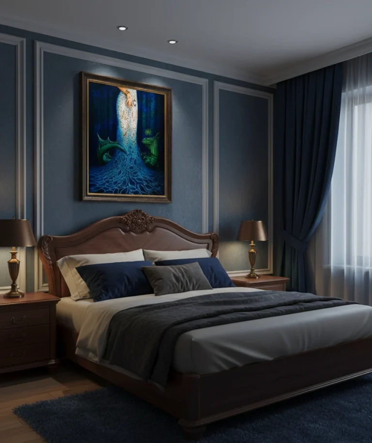 “Keeper of Dangerous Dreams” - oil on canvas painting