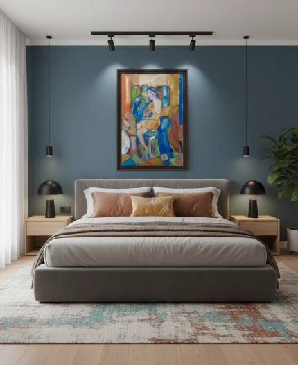 “Lovers” - oil on canvas paintin