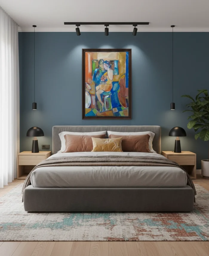 “Lovers” - oil on canvas paintin