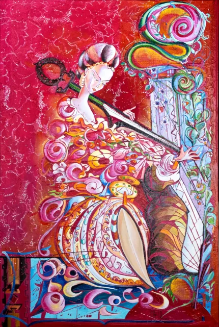 "Melody - 2" - oil on canvas painting