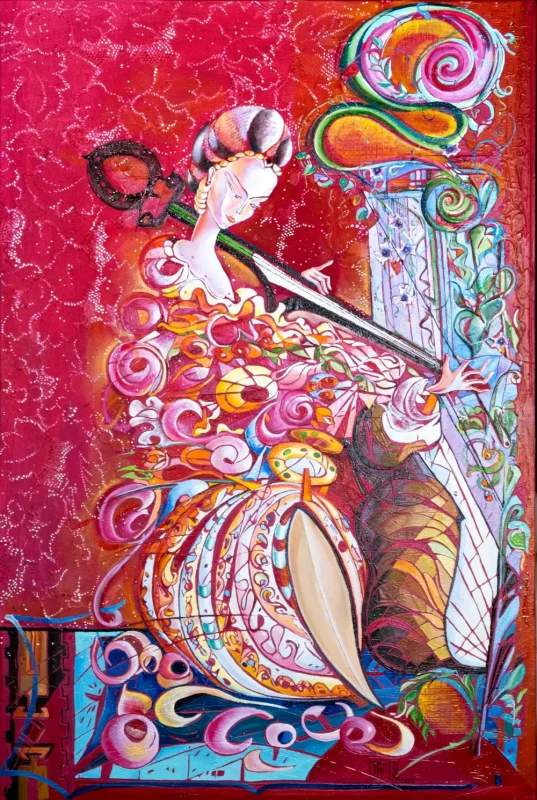 "Melody - 2" - oil on canvas painting