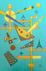 "Motion", acrylic painting by Zakar Zohrabyan