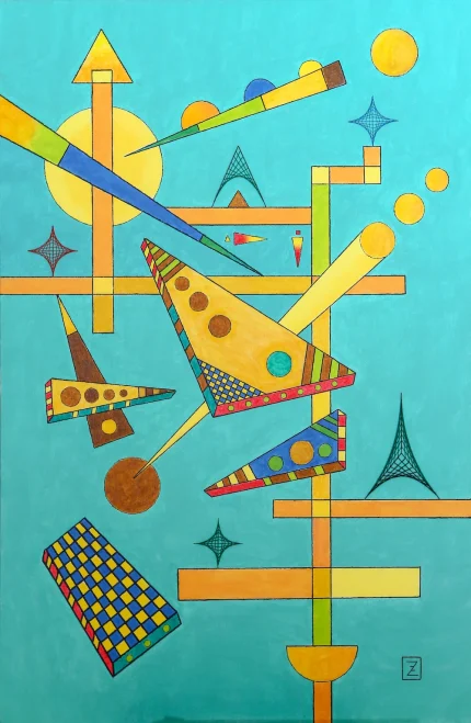 "Motion", acrylic painting by Zakar Zohrabyan