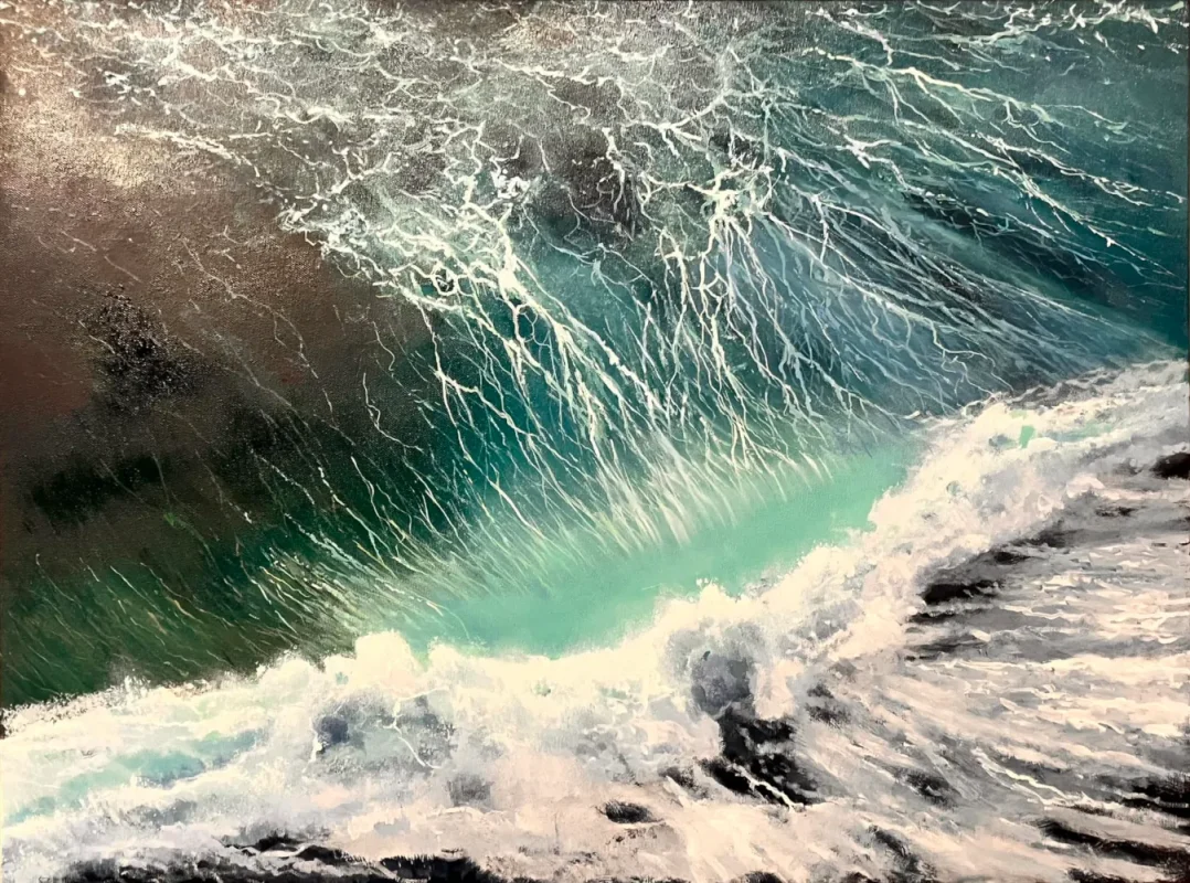 "Excitement", oil painting by Aghasi Grigoryan