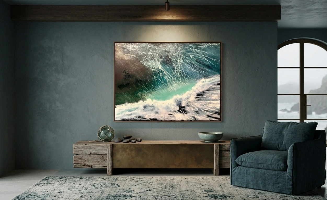 "Excitement", oil painting by Aghasi Grigoryan